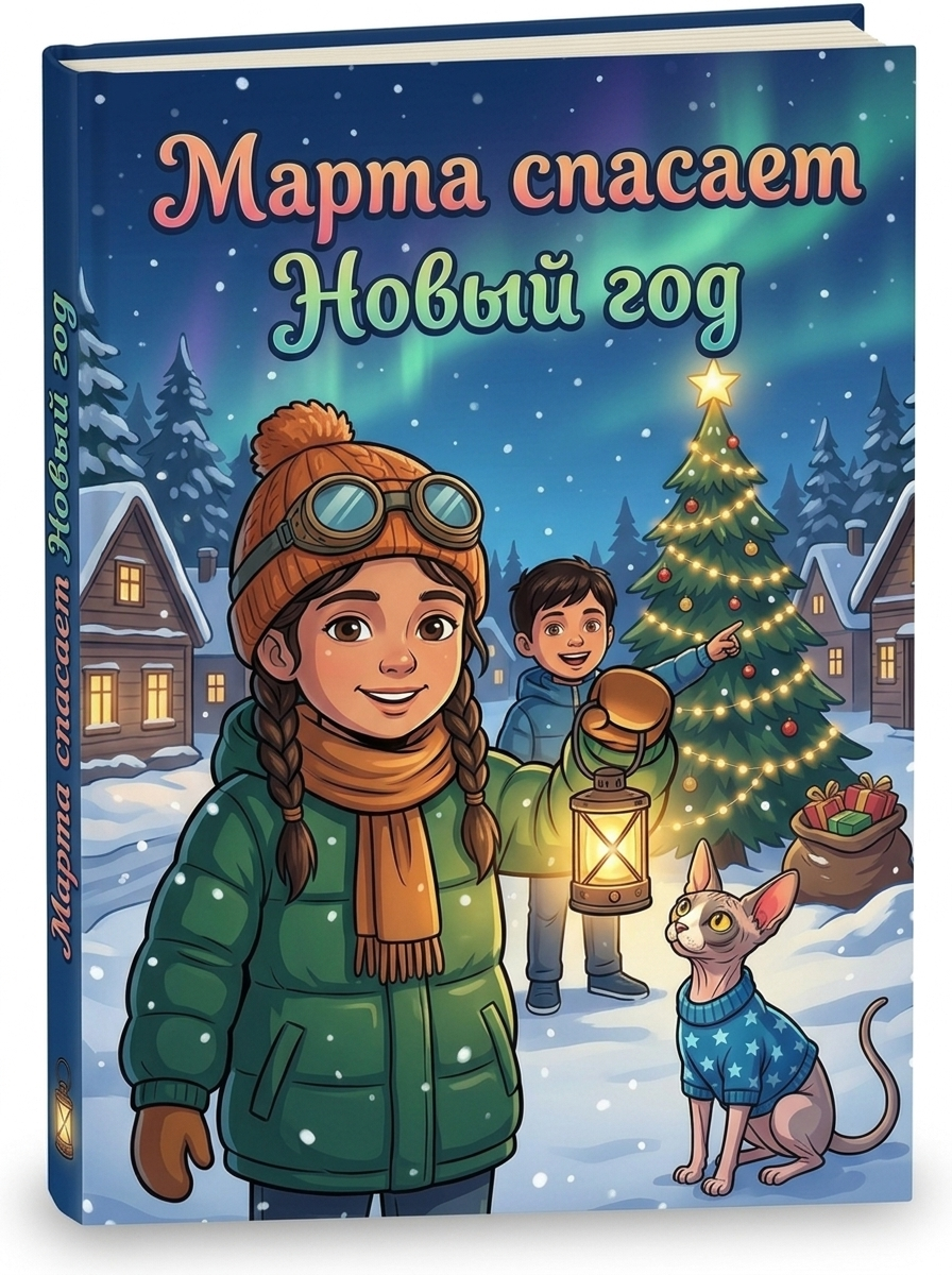 Новогодняя именная сказка — обложка персональной книги